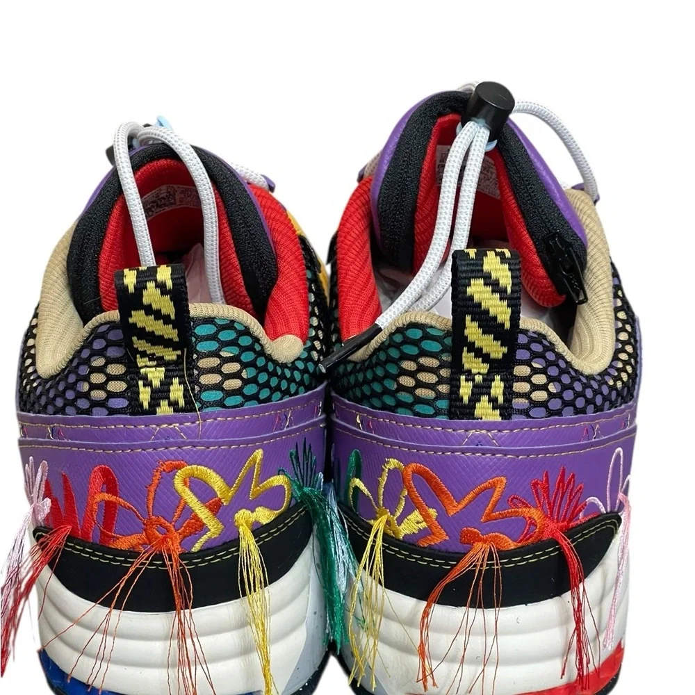 Adidas Multicolor Mesh Trail Running Sneakers - Yellow/Purple